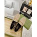 Gucci Womens Foldable Slim Horsebit Loafers in Beige Leather