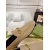 Gucci Womens Foldable Slim Horsebit Loafers in Beige Leather