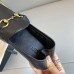 Gucci Womens Foldable Slim Horsebit Loafers in Black Leather