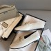 Gucci Womens Foldable Slim Horsebit Loafers in White Leather