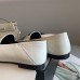 Gucci Womens Foldable Slim Horsebit Loafers in White Leather