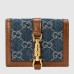 Gucci Jackie 1961 Card Case Wallet in GG Supreme Denim