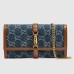 Gucci Jackie 1961 Chain Wallet in GG Supreme Denim