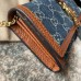 Gucci Jackie 1961 Chain Wallet in GG Supreme Denim
