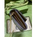 Gucci Jackie 1961 Chain Wallet in GG Canvas with Brown Leather