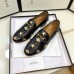 Gucci Womens Jordaan Loafers in Black Leather with Bees and Stars