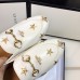 Gucci Womens Jordaan Loafers in White Leather with Bees and Stars