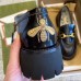 Gucci Womens Horsebit Loafers in Black Leather with Lug Sole