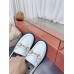 Gucci Womens Horsebit Loafers in White Leather with Lug Sole