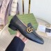 Gucci Womens Loafers in Black Leather with Double G