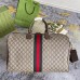Gucci Savoy Medium Duffle Bag in Beige GG Supreme Canvas