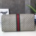 Gucci Savoy Large Duffle Bag in Beige GG Supreme Canvas
