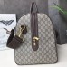 Gucci Savoy Large Duffle Bag in Beige GG Supreme Canvas