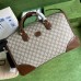 Gucci Duffle Bag in Beige GG Supreme Canvas with Interlocking G