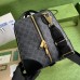 Gucci Duffle Bag in Black GG Supreme Canvas with Interlocking G