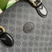 Gucci Duffle Bag in Black GG Supreme Canvas with Interlocking G
