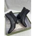 Gucci Blondie Ankle Boots in Black Leather with Interlocking G