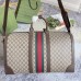 Gucci Savoy Large Duffle Bag in Beige GG Canvas