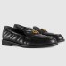 Gucci Womens GG Marmont Loafers In Black Matelasse Leather