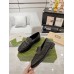 Gucci Womens GG Marmont Loafers In Black Matelasse Leather