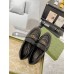 Gucci Womens GG Marmont Loafers In Black Matelasse Leather