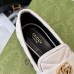 Gucci Womens GG Marmont Loafers In White Matelasse Leather