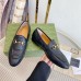 Gucci Womens Jordaan Loafers In Black GG Matelasse Leather