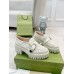 Gucci Womens Lug Sole Loafers in White Matelasse Leather Leather