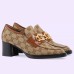 Gucci Womens Loafers in GG Canvas with Interlocking G
