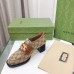 Gucci Womens Loafers in GG Canvas with Interlocking G