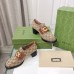 Gucci Womens Loafers in GG Canvas with Interlocking G