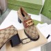 Gucci Womens Loafers in GG Canvas with Interlocking G