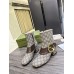 Gucci Blondie Ankle Boots in Beige GG Supreme Canvas