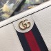 Gucci Ophidia Zip Around Wallet in White Leather