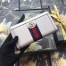 Gucci Ophidia Zip Around Wallet in White Leather