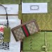 Gucci Ophidia Zip Around Wallet in Beige Canvas with Brown Leather