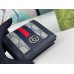 Gucci Ophidia Card Case Wallet in Blue GG Supreme Canvas