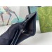 Gucci Ophidia Card Case Wallet in Blue GG Supreme Canvas