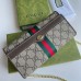 Gucci Ophidia Chain Wallet in Beige GG Supreme Canvas
