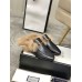 Gucci Womens Princetown Slippers with Lamb Wool