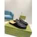 Gucci Womens Princetown Slippers in Black Leather
