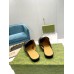 Gucci Womens Princetown Slippers in Black Leather