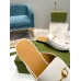 Gucci Womens Princetown Slippers in White Leather