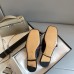 Gucci Womens Slippers in Black Leaher with Signature Web