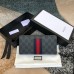 Gucci Zip Around Wallet in Black GG Supreme Canvas with Web