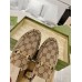 ‎Gucci Womens Princetown Slippers in Beige Jumbo GG Canvas