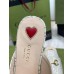 Gucci Womens Princetown Slippers in White GG Lame Fabric