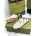 Gucci Womens Princetown Slippers in White GG Lame Fabric