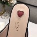 Gucci Womens Princetown Slippers in Black Leather with Bees and Stars