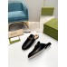 Gucci Womens Princetown Slippers in Black Leaher with Horsebit